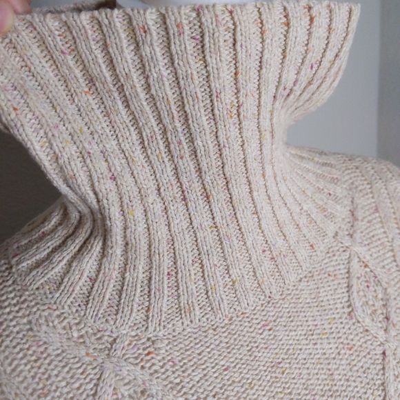 TULLE Custom DIY Open Back Tartan Ribbon Bow Turtleneck Sweater Unique - Picture 5 of 7